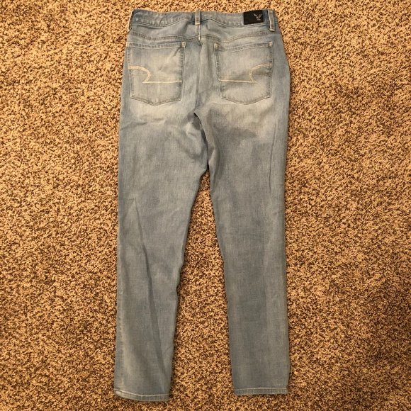 American Eagle light wash hi-rise jeggings - Picture 2 of 5